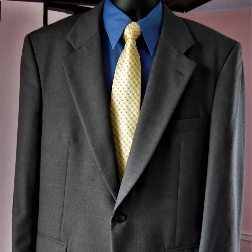 Burberry Prorsum British Blazer 100% Wool 2 Buttons Jacket Blazer One Vent 42/43